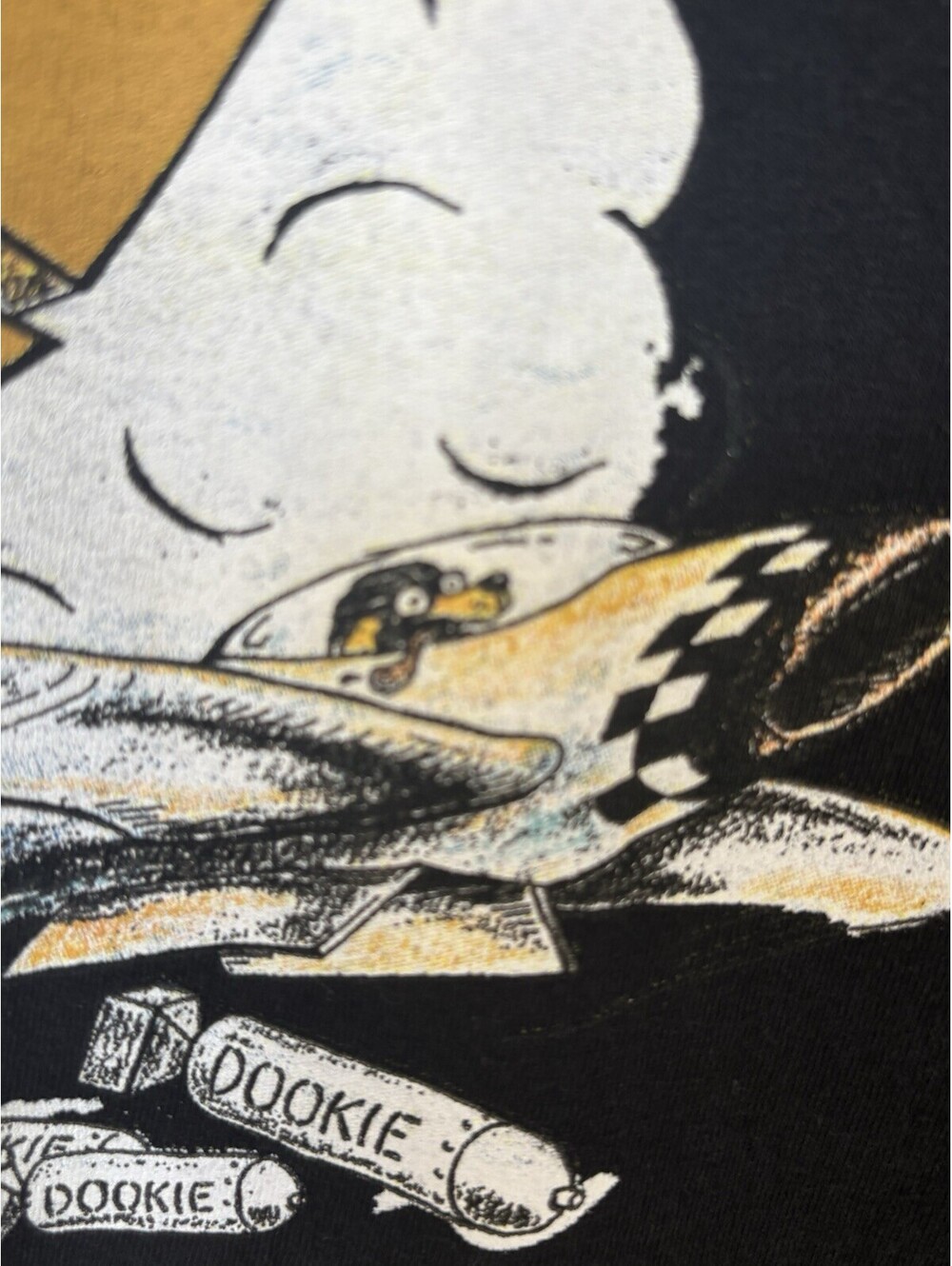 Green Day Dookie Black Graphic T-Shirt Music Rock & Pop Band Tee S/M - Picture 5 of 9